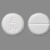 Tizanidine (Tizanidine [ tye-zan-i-deen ])-E 34-2 mg-White-Round