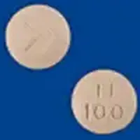 Topiramate (Topiramate [ toe-pyre-a-mate ])-TI 100 >-100 mg-Yellow-Round