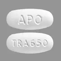 Tranexamic acid (Tranexamic acid (cyklokapron) [ tran-ex-am-ik-as-id ])-APO TRA 650-650 mg-White-Oval