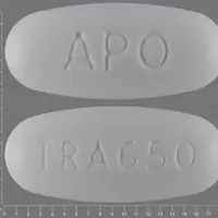 Tranexamic acid (lysteda) (Tranexamic acid (lysteda) [ tran-ex-am-ik-as-id ])-APO TRA 650-650 mg-White-Oval