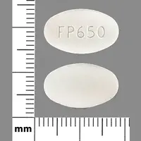 Tranexamic acid (lysteda) (Tranexamic acid (lysteda) [ tran-ex-am-ik-as-id ])-FP650-650 mg-White-Oval