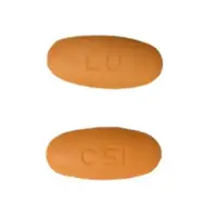 Abacavir and lamivudine (Abacavir and lamivudine [ a-bak-a-veer-and-la-miv-yoo-deen ])-LU C51-600 mg / 300 mg-Orange-Oval