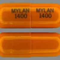 Acebutolol (Acebutolol [ a-se-bue-toe-lol ])-MYLAN 1400 MYLAN 1400-400 mg-Orange-Capsule-shape