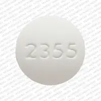 Acetaminophen, butalbital, and caffeine (Acetaminophen, butalbital, and caffeine [ a-seet-a-min-oh-fen, bue-tal-bi-tal, and-kaf-een ])-2355 V-325 mg / 50 mg / 40 mg-White-Round