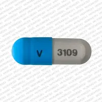 Acetaminophen, butalbital, caffeine, and codeine (Acetaminophen, butalbital, caffeine, and codeine [ a-seet-a-min-o-fen, bue-tal-bi-tal, kaf-een, and-koe-deen ])-V 3109-325mg / 50mg / 40mg / 30mg-Blue & Gray-Capsule-shape