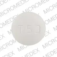 Acetazolamide (Acetazolamide [ a-seet-a-zole-a-mide ])-T 53-250 mg-White-Round