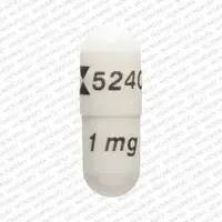 Anagrelide (Anagrelide [ an-ah-gre-lide ])-logo 5240 1 mg-1 mg-White-Capsule-shape