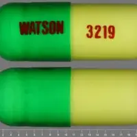 Aspirin, butalbital, and caffeine (Aspirin, butalbital, and caffeine [ as-pir-in, bue-tal-bi-tal, kaf-een ])-WATSON 3219-325 mg / 50 mg / 40 mg-Green & Yellow-Capsule-shape