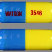 Aspirin, butalbital, caffeine, and codeine (Aspirin, butalbital, caffeine, and codeine [ as-pir-in, bue-tal-bi-tal, kaf-een, and-koe-deen ])-WATSON 3546-325 mg / 50 mg / 40 mg / 30 mg-Blue & Yellow-Capsule-shape