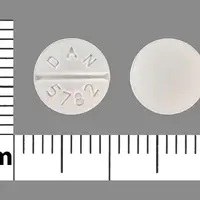 Atenolol and chlorthalidone (Atenolol and chlorthalidone [ a-ten-oh-lole-and-klor-thal-i-done ])-DAN 5782-50 mg / 25 mg-White-Round