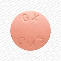 Atovaquone and proguanil (Atovaquone and proguanil [ a-toe-va-kwone-and-pro-gwahn-il ])-GX CM3-250 mg / 100 mg-Pink-Round