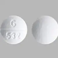 Bendroflumethiazide and nadolol (Bendroflumethiazide and nadolol [ ben-droe-floo-meth-eye-a-zide-and-nad-oh-lol ])-G 532-5 mg / 80 mg-White-Round