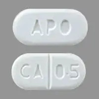 Cabergoline (Cabergoline [ ca-ber-goe-leen ])-APO CA 0.5-0.5 mg-White-Capsule-shape