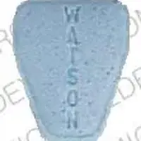 Clorazepate (Clorazepate [ klor-az-e-pate ])-WATSON 835 3.75-3.75 mg-Blue-Five-sided