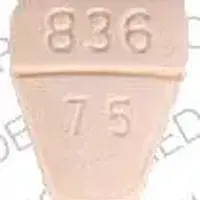 Clorazepate (Clorazepate [ klor-az-e-pate ])-WATSON 836 7.5-7.5 mg-Beige-Five-sided