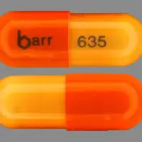 Danazol (Danazol [ dan-a-zol ])-barr 635-200 mg-Orange-Capsule-shape