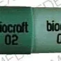 Dicloxacillin (Dicloxacillin [ dye-klox-a-sil-in ])-biocraft  02 biocraft  02-250 mg-Green-Capsule-shape