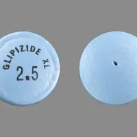 Glipizide xl (Glipizide [ glip-i-zide ])-GLIPIZIDE XL 2.5-2.5 mg-Blue-Round