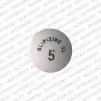 Glipizide xl (Glipizide [ glip-i-zide ])-GLIPIZIDE XL 5-5 mg-White-Round