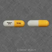 Loxapine (Loxapine (oral) [ lox-a-peen ])-Watson 370 10 mg-10 mg-White & Yellow-Capsule-shape