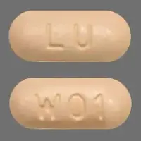 Memantine (Memantine [ meh-man-teen ])-LU W01-5 mg-Tan-Capsule-shape