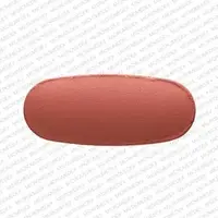 Moxifloxacin (systemic) (monograph) (Avelox)-E 18-400 mg-Red-Capsule-shape