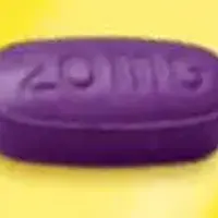 Nexium 24hr (Esomeprazole (oral) [ ee-so-mep-ra-zol ])-N 20 mg-20 mg-Purple-Oval