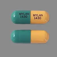 Nicardipine (oral/injection) (Nicardipine (oral/injection) [ nye-kar-di-peen ])-MYLAN 1430 MYLAN 1430-30 mg-Green & Yellow-Capsule-shape