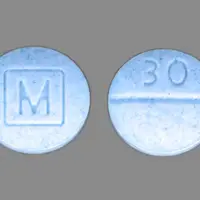 Oxycodone (Oxycodone [ ox-i-koe-done ])-30 M-30 mg-Blue-Round