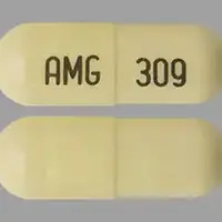 Penicillamine (Penicillamine [ pen-ih-sill-ah-meen ])-AMG 309-250 mg-Beige-Capsule-shape