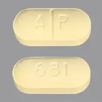 Prolate (Acetaminophen and oxycodone [ a-seet-a-min-oh-fen-and-ox-i-koe-done ])-A P 681-acetaminophen 300 mg / oxycodone hydrochloride 5 mg-Yellow-Capsule-shape