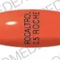 Rocaltrol (Calcitriol (oral/injection) [ kal-si-trye-ol ])-ROCALTROL 0.5 ROCHE-0.5 mcg-Orange-Oval