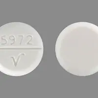 Trihexyphenidyl (Trihexyphenidyl [ try-hex-ee-feh-nih-dill ])-5972 V-5 mg-White-Round