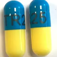 Trimipramine (Trimipramine [ trye-mi-pra-meen ])-TR25-25 mg-Blue & Yellow-Capsule-shape