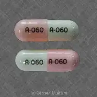 Ursodiol (Ursodiol [ ur-so-dy-all ])-A-060 A-060-300 mg-Pink & White-Capsule-shape