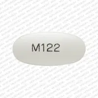 Valacyclovir (Valacyclovir [ val-a-sye-kloe-veer ])-M122-500 mg-White-Oval