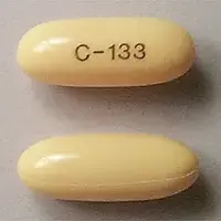 Valproic acid (Valproic acid (oral/injection) [ val-pro-ik-a-sid ])-C133-250 mg-Yellow-Oval