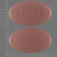 Valsartan (Valsartan [ val-sar-tan ])-RX125-160 mg-Pink-Oval