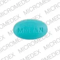 Verapamil (Verapamil (oral/injection) [ ver-ap-a-mil ])-MYLAN 244-120 mg-Blue-Oval