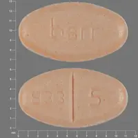 Warfarin (Warfarin (oral) [ war-far-in ])-barr 833 5-5 mg-Orange-Oval