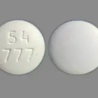 Zidovudine (monograph) (Retrovir)-54 777-300 mg-White-Round