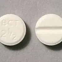 Bromocriptine (Bromocriptine (parlodel) [ broe-moe-krip-teen ])-BCT 2 1/2-2.5 mg-White-Round