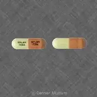 Bromocriptine (Bromocriptine (parlodel) [ broe-moe-krip-teen ])-MYLAN 7096 MYLAN 7096-5 mg-Brown & White-Capsule-shape