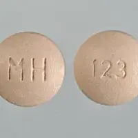 Caffeine and ergotamine (oral/rectal) (Caffeine and ergotamine (oral/rectal) [ kaf-een-and-er-got-a-meen ])-MH 123-100 mg / 1 mg-Beige-Round
