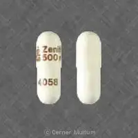 Cefadroxil (Cefadroxil [ sef-a-drox-il ])-Zenith 500 mg 4058-500 mg-White-Capsule-shape