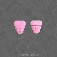 Clorazepate (Clorazepate [ klor-az-e-pate ])-WATSON 837 15-15 mg-Pink-U-shape