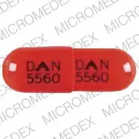 Disopyramide (Disopyramide [ dye-soe-pir-a-mide ])-DAN 5560 DAN 5560-100 mg-Orange-Capsule-shape