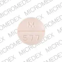 Hydrochlorothiazide and amiloride (Hydrochlorothiazide and amiloride [ hy-dro-klor-oh-thi-a-zide-and-a-mil-o-ride ])-M 577-5 mg / 50 mg-Orange-Round