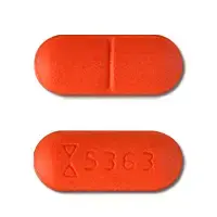 Hydrochlorothiazide and benazepril (Hydrochlorothiazide and benazepril [ hye-droe-klor-oh-thy-a-zide-and-ben-az-e-pril ])-Logo 5363-20 mg / 25 mg-Orange-Capsule-shape