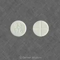 Hydrochlorothiazide and captopril (Hydrochlorothiazide and captopril [ hye-droe-klor-oh-thy-a-zide-and-kap-toe-pril ])-93 176-25 mg / 15 mg-White-Round